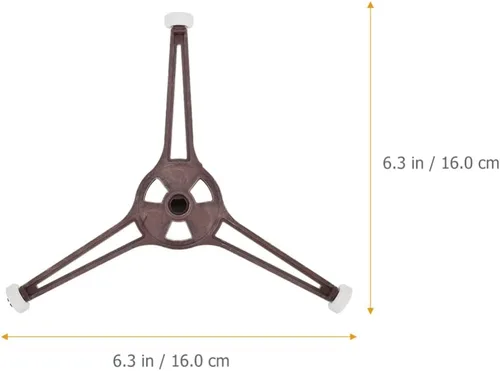 Miniatura 2 de SOLUSTRE Anillo giratorio para microondas, soporte de rodillo giratorio de triple brazo, bandeja de placa de vidrio, bandeja de horno de microondas