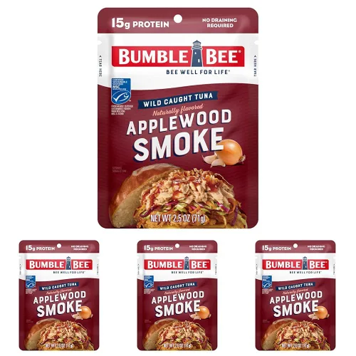 Miniatura 26 de Bumble Bee - Atún sazonado con hierbas y especias mediterráneas, sobre de 71 g - Listo para comer - Paquete de atún capturado de forma salvaje - 14