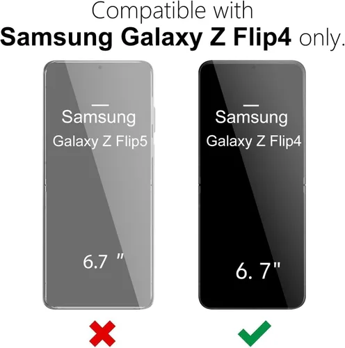 Miniatura 3 de oakxco Funda para teléfono Samsung Galaxy Z Flip 4, agarre de silicona líquida, bonita fina delgada cubierta de gel TPU de goma suave lisa