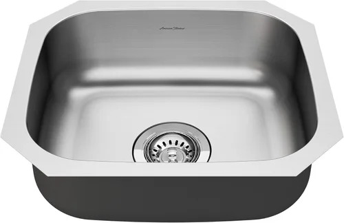 American Standard 18SB6181600S.075 Portsmouth 18" x 16" ADA - Fregadero de cocina de acero inoxidable con cuenco individual