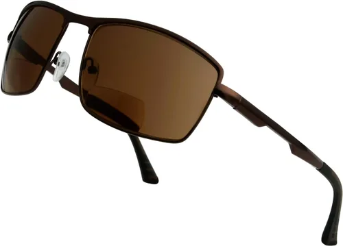 Miniatura 16 de BFOCO Gafas de sol bifocales con bisagras metálicas y sin tornillos para hombre - Sports Bifocal Sunnies (negro brillante) +1.00