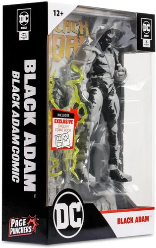Miniatura 4 de McFarlane Direct Page Punchers 15894 - Figura de acción y cómic Black Adam (variante de arte lineal, 7.1 in)