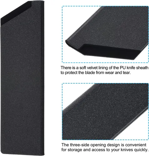 Miniatura 11 de PATIKIL Fundas de plástico ABS para cuchillo de cocina de 10 pulgadas, paquete de 3 cuchillos, protector de filos, protector de cuchilla, funda