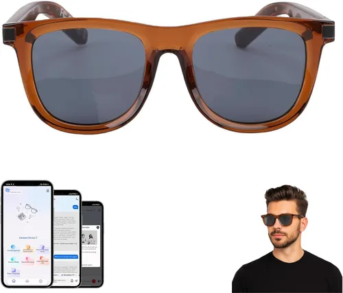 Miniatura 17 de Lentes inteligentes Al 2026 para hombres y mujeres, lentes de traducción Bluetooth con 164 idiomas, lente de cambio de color, música y llamadas