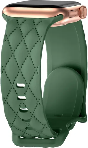 Miniatura 17 de Correa de silicona para Apple Watch para mujer de 1.575 in 1.496 in 1.614 in 1.732 in 1.811 in 1.772 in 1.654 in, correa deportiva de repuesto