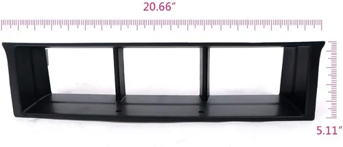 Miniatura 2 de GRAND ORANGE Panel de rejilla inferior negro compatible con camioneta Ford F150 2009-2014.