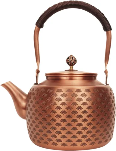 Miniatura 10 de Kkekos Tetera de Cobre Hecha a Mano para Estufa 2000ml (Tipo1)