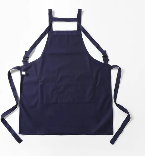 Miniatura 14 de Jeelow Delantal de cocina de algodón o sarga de algodón para hombres y mujeres, ajustable con bolsillos ajustables