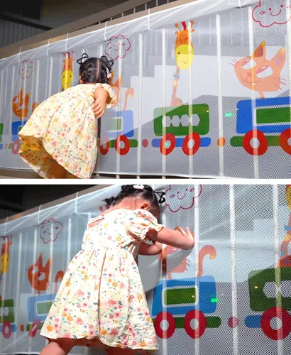 Miniatura 4 de Red de seguridad infantil para balcón, patios, barandillas y escaleras. Protectores de seguridad para niños/mascotas/juguetes tanto en interiores