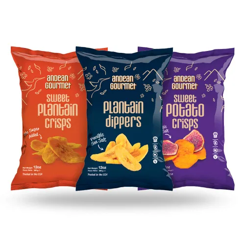 Miniatura 8 de ANDEAN GOURMET Patatas fritas de plátano con sal marina del Pacífico, 12 onzas (paquete de 3), sin gluten, totalmente naturales, sin OMG y Kosher