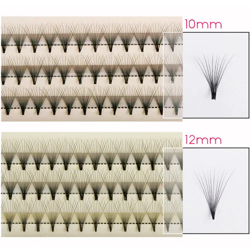 Miniatura 6 de Scala - 60 pestañas postizas de 0.003 in de grosor de 0.003 in, rizo C, naturales, suaves, 3D, pestañas negras, pestañas postizas de lujo (0.433 in)