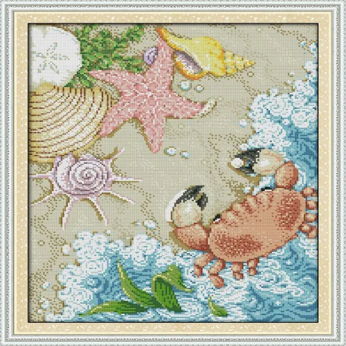 Miniatura 4 de Kits de Punto de Cruz de Howie's Needlepoint, Kits de Punto de Aguja con Patrón Preimpreso 11CT, Rango Completo de Kits de Inicio Estampados