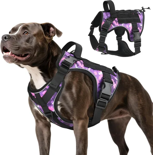 Miniatura 31 de VavoPaw cinturón de seguridad para perro, arnés de coche con peto de seguridad y hebilla ajustable para vehículo, cinturón de seguridad de nailon