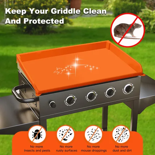 Miniatura 4 de NancyL Cubierta de Plancha de Silicona de 36 Pulgadas para Blackstone, Alfombrilla de Plancha Envolvente Completa de 36" Protectora para Parrilla