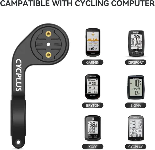 Miniatura 4 de CYCPLUS Soporte delantero para bicicleta diseñado para todos los ordenadores de ciclismo, Garmin Edge 520 530 820 830 1000 GPS y otros modelos