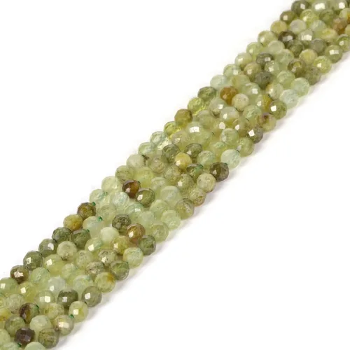 Miniatura 75 de Cuentas redondas facetadas de aguamarina natural de 4mm cuentas sueltas de 16 pulgadas para hacer joyas con cuentas