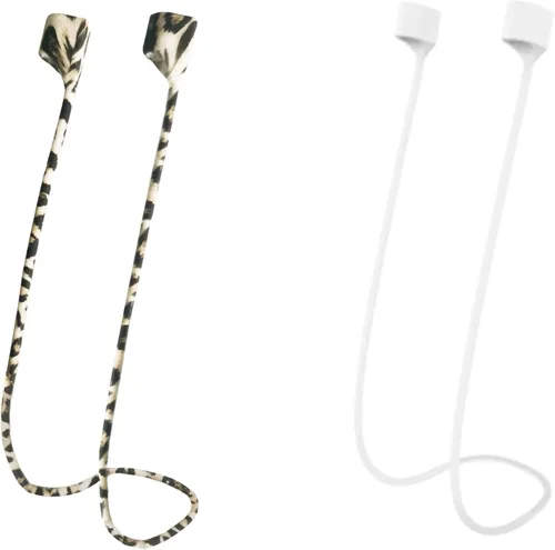 Correas magnéticas antipérdida para AirPods, cuerda de cuello de silicona suave y colorida para deportes