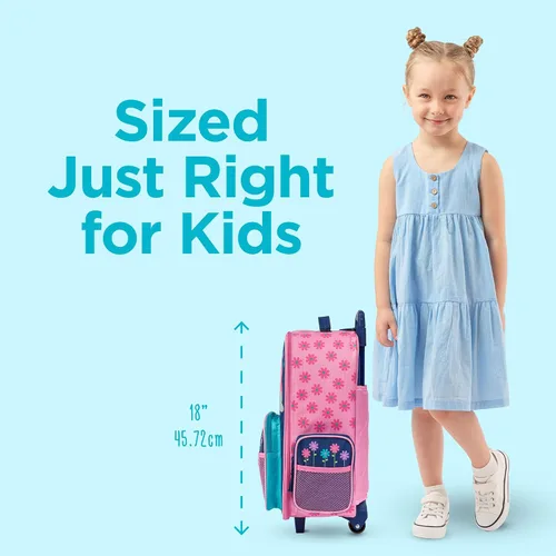 Miniatura 6 de Stephen Joseph Equipaje Clásico Rodante para Niños, Equipaje para Niños, Equipaje Rodante de Viaje para Niños Pequeños, Maleta para Niños