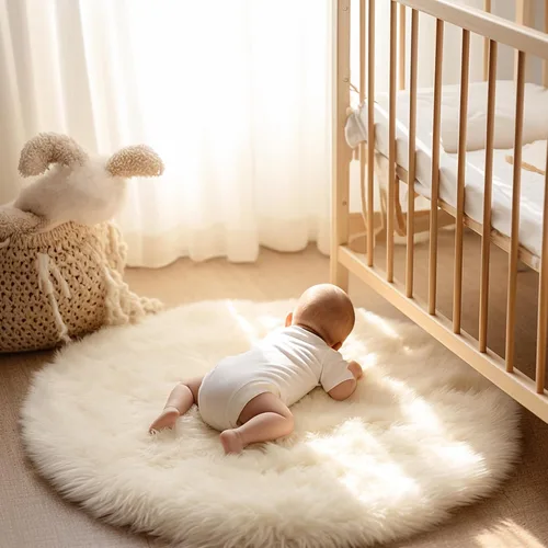 Miniatura 169 de Ashler Home Deco - Tapete de pelo sintético de oveja, mullido, suave, de 2 x 3 pies, lavable a máquina, dormitorio, habitación de los niños, sala