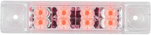 Miniatura 25 de GG Grand General 75170 Luz sellada ámbar/ámbar (6" rectángulo 8 LED, alto/bajo 3 cables)