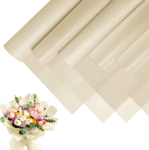 Miniatura 15 de JOYIT 20 hojas de papel de regalo de flores, papel de regalo de ramo de flores para embalaje de manualidades, envoltura de papel de flores