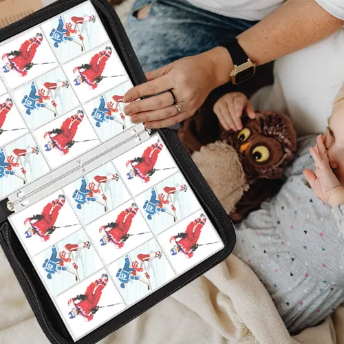Miniatura 4 de Carpeta de tarjetas de hockey, carpeta de tarjetas coleccionables de hockey de 9 bolsillos con 900 fundas para tarjetas, funda de álbum de tarjetas