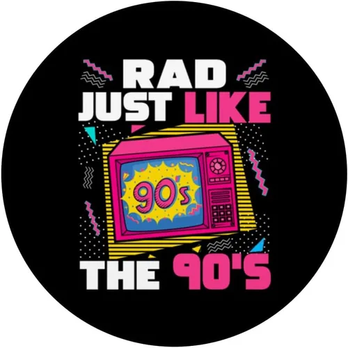 Miniatura 3 de Rad Just Like The 90 - 90 Estética Nostalgia 1990 Retro PopSockets PopGrip intercambiable