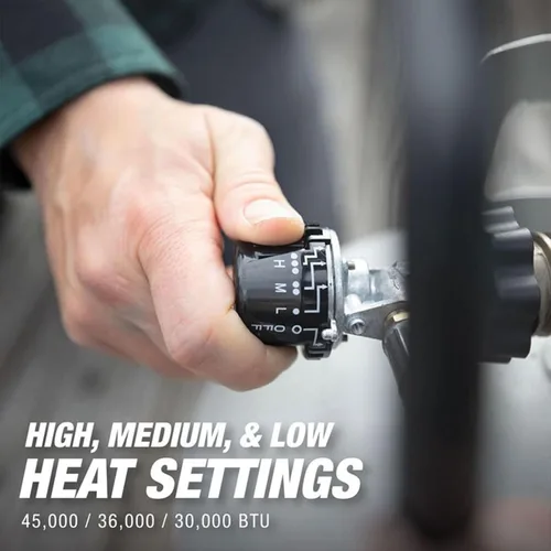 Miniatura 4 de Mr. Heater Paquete de Calentador de Propano Tank Top de 45,000 BTU 540° con Calentador de Propano Little Buddy de 3,800 BTU Seguro para Interiores