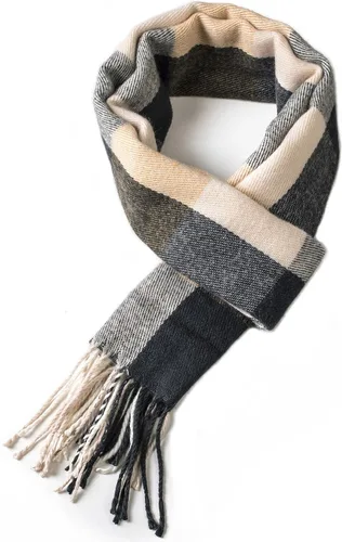 Miniatura 101 de Alpine Swiss Bufanda a cuadros para hombre, ultra suave, chal de invierno, cálido, ligero, para clima frío