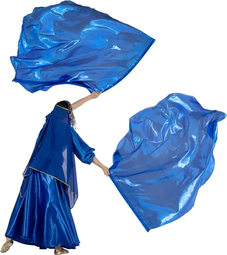 Miniatura 12 de MUNAFIE Banderas de adoración para iglesia Set con 2 varillas flexibles Banderas de alabanza para adoración Flexi-rods banderas de danza cristiana
