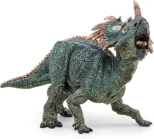 Miniatura 3 de Papo - Figura realista de dinosaurio de Styracosaurus - A partir de 3 años - Colección de dinosaurios - Juego educativo de dinosaurio herbívoro