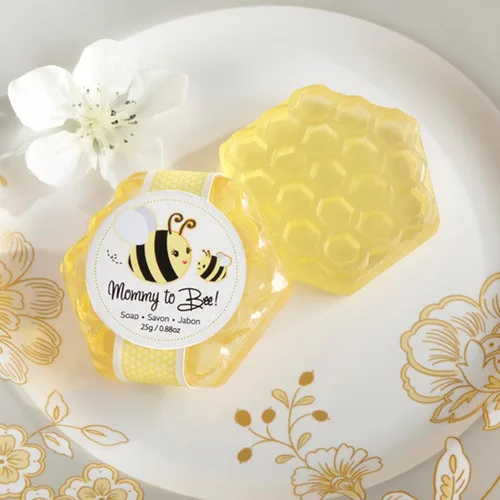 Miniatura 2 de Kate Aspen Jabón de panal perfumado con miel dulce y flores frescas, recuerdo de baby shower, mamá a abeja, 1 unidad