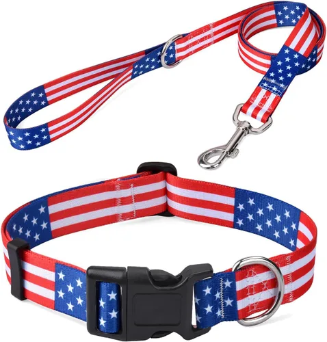 Miniatura 15 de Mihqy - Collar de perro, patrones geométricos florales, tribales, bohemios, collar de estilo étnico, suave y ajustable, para perros pequeños, Pink