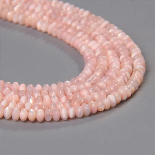 Miniatura 11 de Los granos naturales del espaciador del tubo del grano de Shell de agua dulce teñidos madre de perlas flojas para la fabricación de la joyería, 1