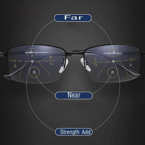 Miniatura 3 de Lentes de lectura progresivos multifocal, bloqueo de luz azul, multifocales, para hombres y mujeres