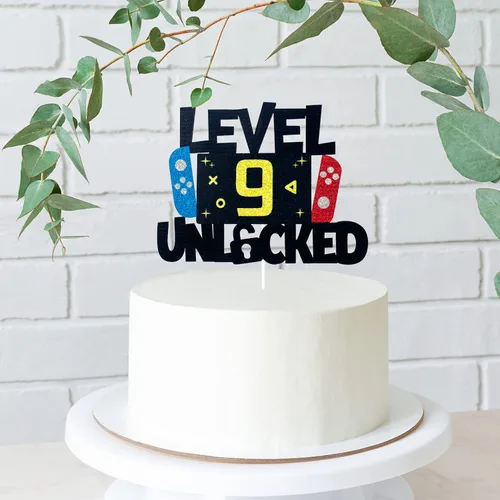 Miniatura 7 de Decoración para pastel de videojuegos desbloqueada de nivel 9 – Nivel 9 desbloqueado impresionante 2013 decoración de pastel de cumpleaños