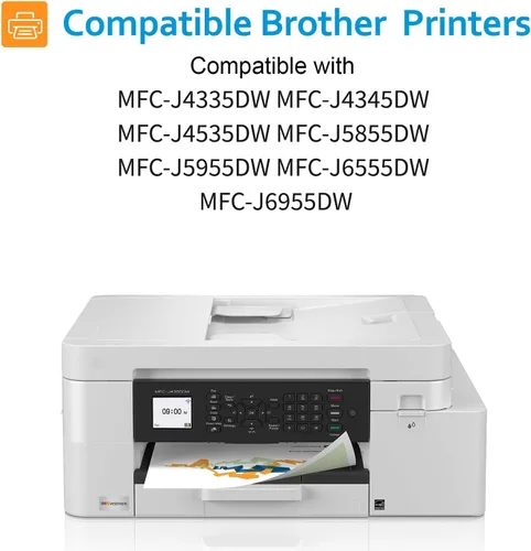 Miniatura 2 de LC406XL LC406 21000 - Paquete de 4 cartuchos de tinta LC406XL compatibles con Brother HL-JF1 MFC-J4335DW MFC-J5855DW MFC-J6555DW MFC-J4535DW