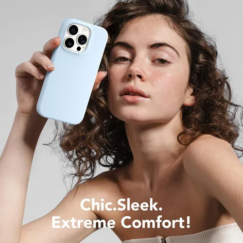 Miniatura 7 de GONEZ Funda de silicona para iPhone 14 Pro Max, compatible con MagSafe, con protector de pantalla + protector de lente de cámara, silicona líquida a