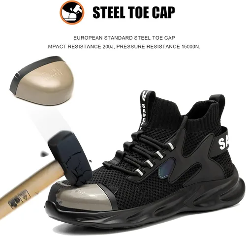 Miniatura 2 de LIWEGHT Steel Toe Shoes for Women Lightweight Safety Shoes Women Comfortable Composite Steel Toe Sneakers Indestructible Shoes