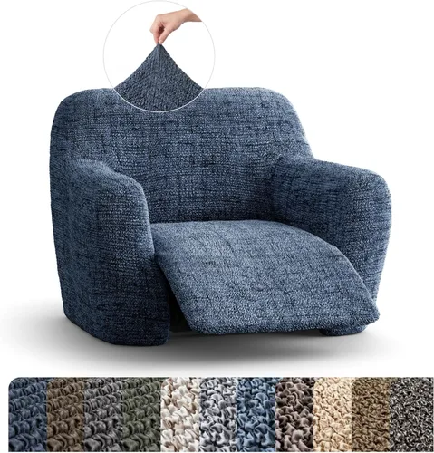 Miniatura 11 de PAULATO BY GA.I.CO. Funda reclinable – Funda de ajuste suave – Protector elástico de muebles reclinables de 1 pieza – Tela estampada hipoalergénica