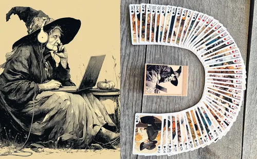 Miniatura 11 de Naipes de elegancia eduardiana (baraja de póquer 54 cartas todas diferentes) Hermosas damas con sombreros románticos vestidos salones y escenas