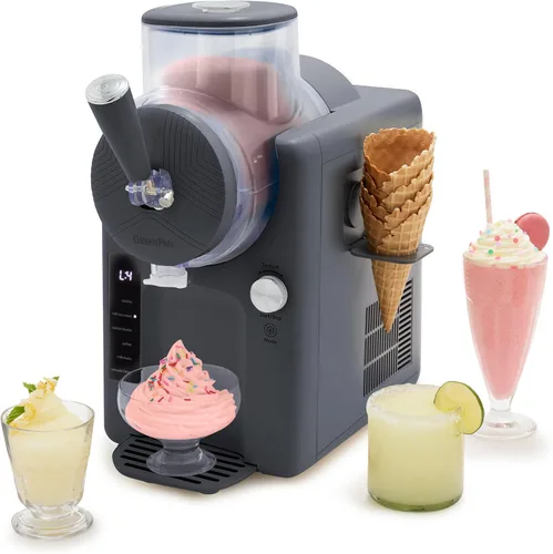 GreenPan Frost Máquina para Hacer Helado y Máquina de Slushie, Servicio Suave, Sorbete, Margaritas, Batidos, Yogur Congelado, Sin Necesidad de