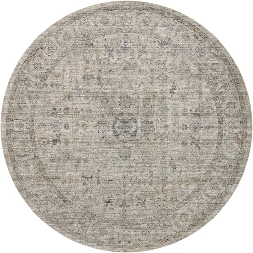 Miniatura 9 de Loloi Jean Stoffer Katherine Collection KES-03 Beige/Mist 11 pies 6 pulgadas x 15 pies 7 pulgadas, altura del pelo de 25 pulgadas, alfombra de área
