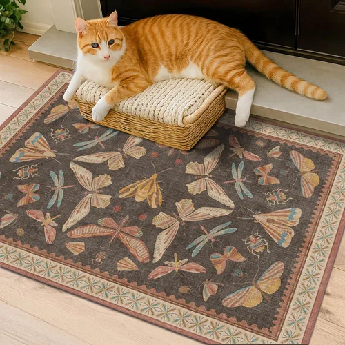 Miniatura 150 de Hazo Haus Alfombra de Baño Bohemia Lavable 2x3, Alfombras Pequeñas para Cocina, Tocador, Puerta Principal Entrada Interior, Antideslizante Pelo Bajo