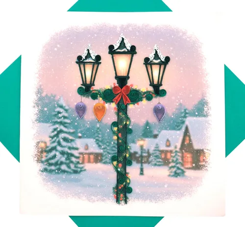 Miniatura 12 de Globo de nieve de Navidad, tarjeta de Navidad con filigrana - Arte único dedicado hecho a mano, tarjeta de felicitación de diseño para toda ocasión