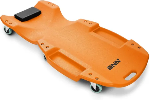 Miniatura 10 de DNA MOTORING Enredadera de perfil bajo de 40 pulgadas de plástico para taller de cochera con apoyacabezas acolchado, bandejas de herramientas y 6