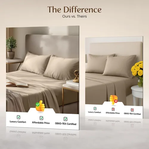 Miniatura 13 de Utopia Bedding Juego de sábanas Queen – Sábanas de 4 piezas para cama tamaño Queen, microfibra suave y transpirable, incluye 1 sábana bajera, 1 Gris