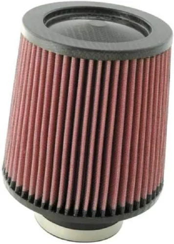 K&N Filtro de aire universal con abrazadera original de alto flujo de por vida: alto rendimiento, premium, lavable: diámetro de brida: 3 pulgadas,