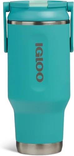 Miniatura 22 de Igloo Vaso de vino de 10 onzas Vasos de acero inoxidable Verde azulado laguna