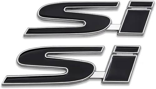 Miniatura 8 de 2 calcomanías de metal con logotipo de Si para guardabarros 3D, calcomanías de metal para carreras, deportes, turbo de repuesto para maletero de Rojo